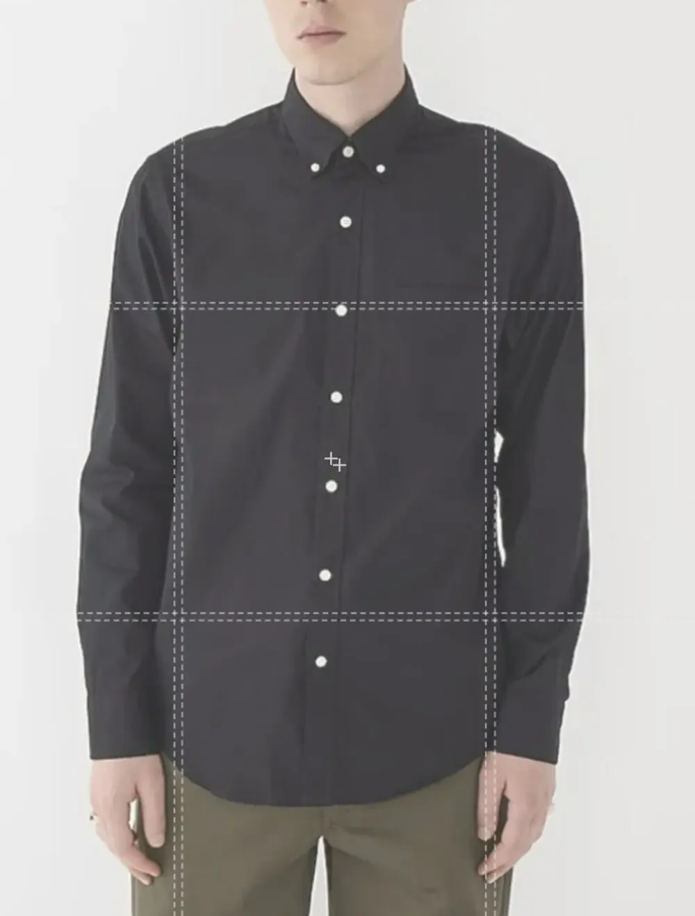 J.Crew Classic Secret Wash Cotton Poplin Shirt Mens L Black Button Down BW439 LS